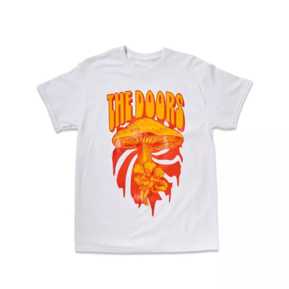 The Doors  Short Sleeve Tee with Retro Graphic